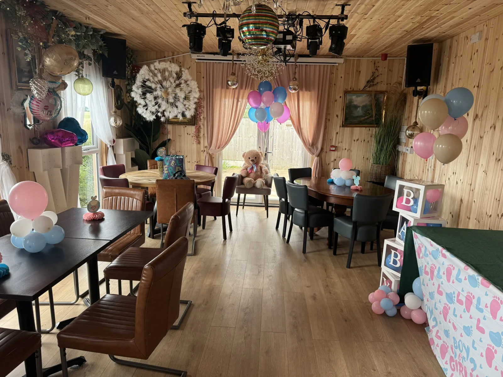 Dining interior at Village Limits